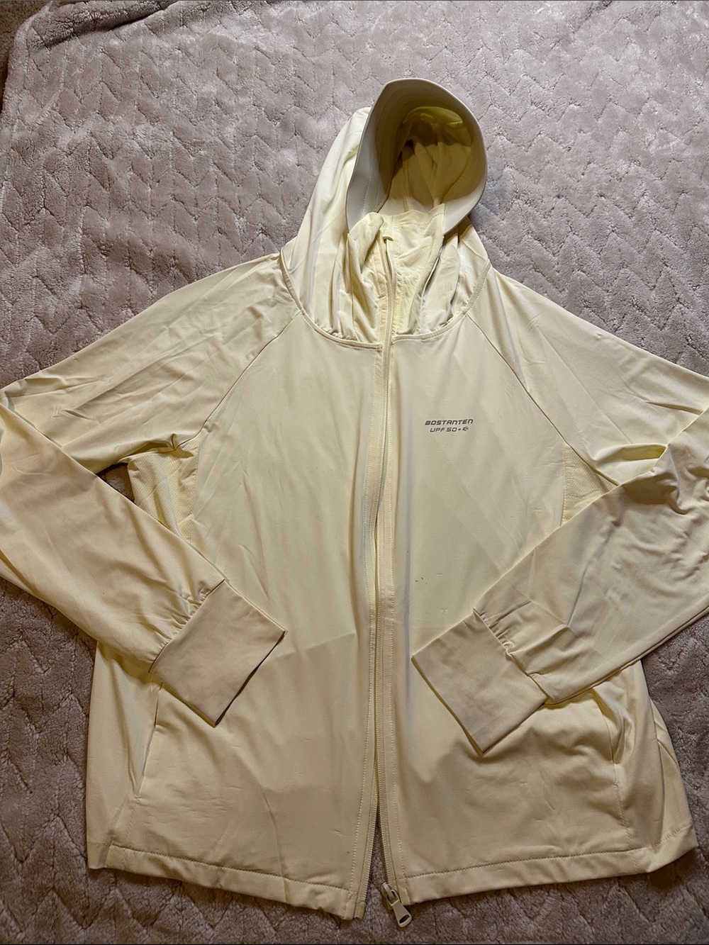 Bostonter Lightweight Hooded Zip-Up Jacket - Pale Yellow